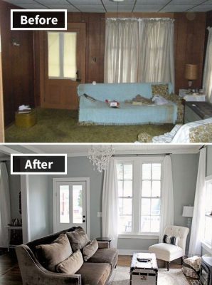 مراحل بازسازی خانه قبل و بعد