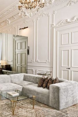 دیزاین داخلی فرانسوی ، استودیو طرح و ساخت تجویدی ، طراحی و اجرای ویلا در کردان